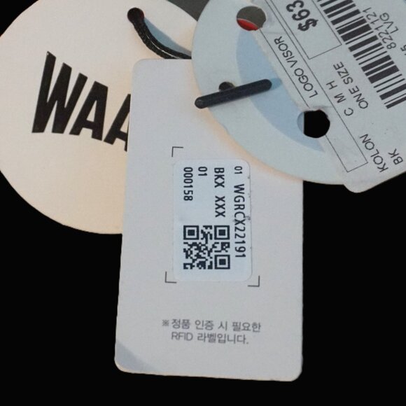 WAAC Black Logo Visor with 3D Embroidered Front New Era Men’s OSFM - Picture 9 of 13